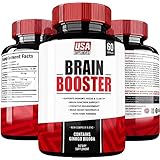 Brain Booster | Focus Your Mind | Energy, Memory &amp; Brain Fog Pills with Ginkgo Biloba Nootropics Vitamins by USA SUPPLEMENTS