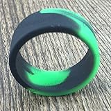 Tank Bands 21mm Silicone Tank Band Ring Bumper 21 COLORS AVAILABLE (4-PACK (Green/Black))