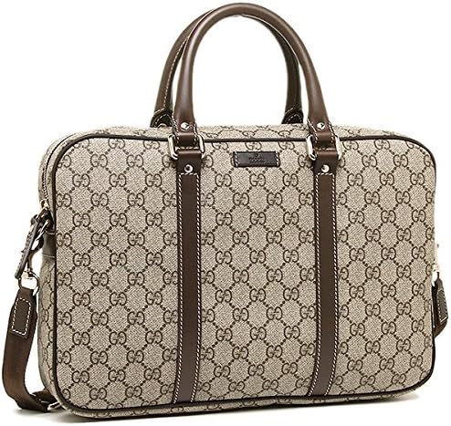Amazon Co Jp グッチ Gucci グッチ ビジネスバッグ メンズ Gucci Kgdig 85 Ggシュプリーム ブリーフケース ベージュ ブラウン 並行輸入品 シューズ バッグ
