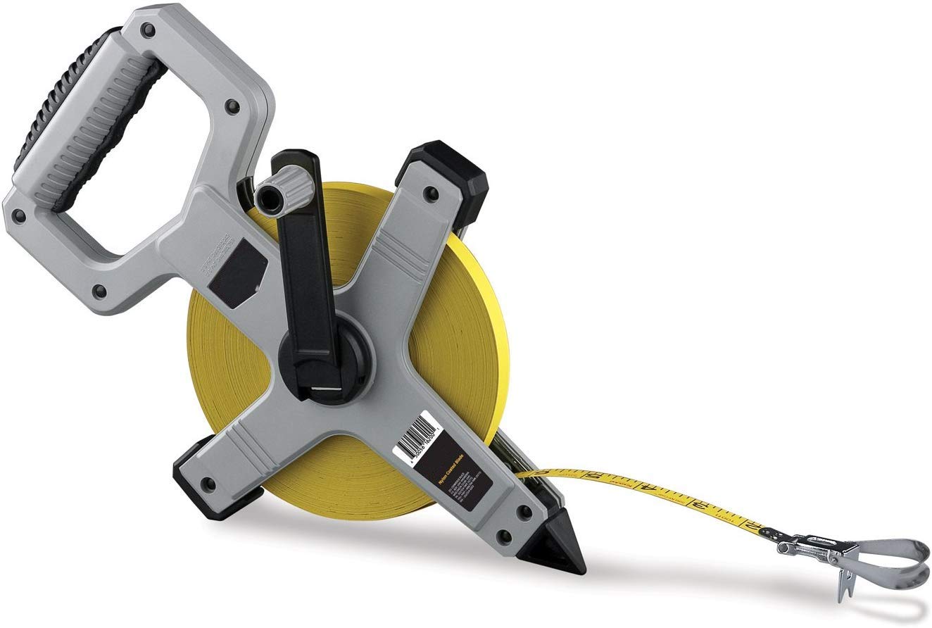 Utoolmart 30M Open Reel Metric Stainless Steel Frame Steel Tape Measure Measuring Tool 1pcs