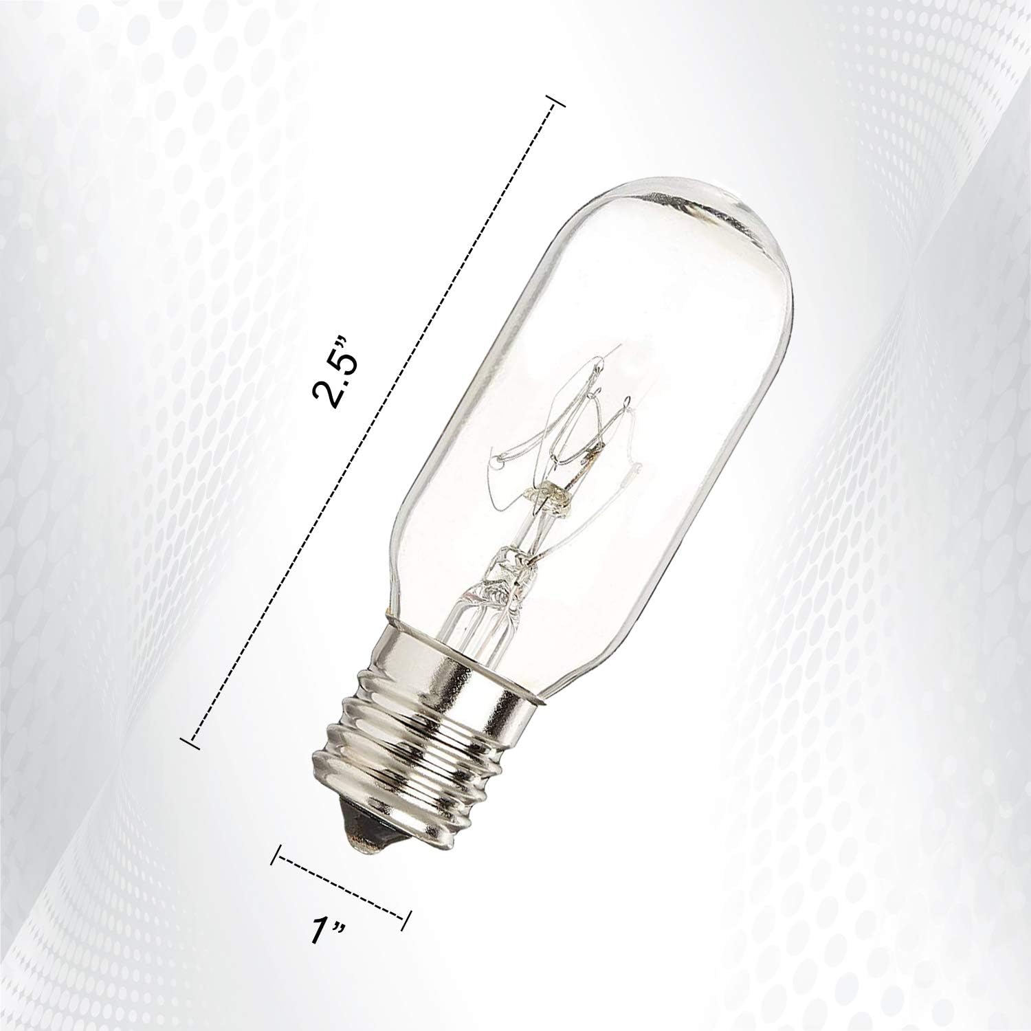 40 Watt Microwave Bulb GE - Microwave Light - Fits Most GE and Whirlpool Ovens - E17 Intermediate Base Bulb - 40 Watt 130 Volt Appliance Bulb - 3 Pack - Luvvitt: Home Improvement