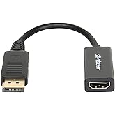Anbear DisplayPort to HDMI Adapter, Display Port to HDMI Cable(Male to Female) for DisplayPort Enabled Desktops and Laptops C