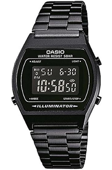 CASIO（カシオ） B-640WB-1B／B640WB-1B ベーシック デジタル メタルベルト オールブラック ユニセックスウォッチ 腕時計 [並行輸入品]