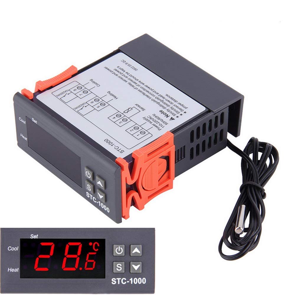 Buy Digital Temperature Controller Thermostat STC1000 Sensor Heater