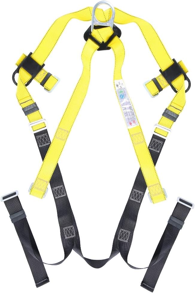 Universal Full Body Fall Arrest 5 Points Adjustable Safety Harness Kit