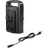 SmallRig V Mount Battery Charger, Dual Channel V-Mount Battery Charging | Indicator Lights, Fits for SmallRig Vmount Battery VB99 SE / VB99 / VB50 / VB155 / VB212, for Neewer PS099E - 4450