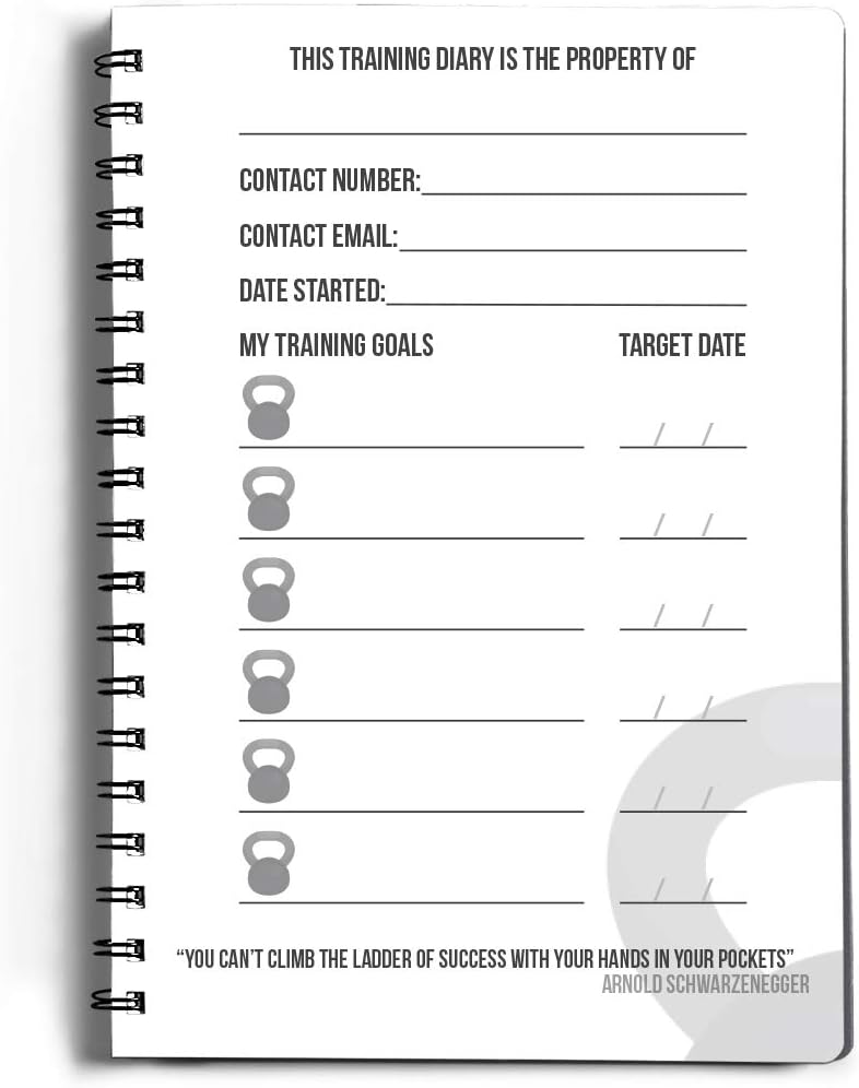Workout Log Gym - 6 x 8 Inches - Gym, Fitness, and Training Diary - Set Goals, Track 100 Workouts and Record Progress - AVO Green : Sports & Outdoors