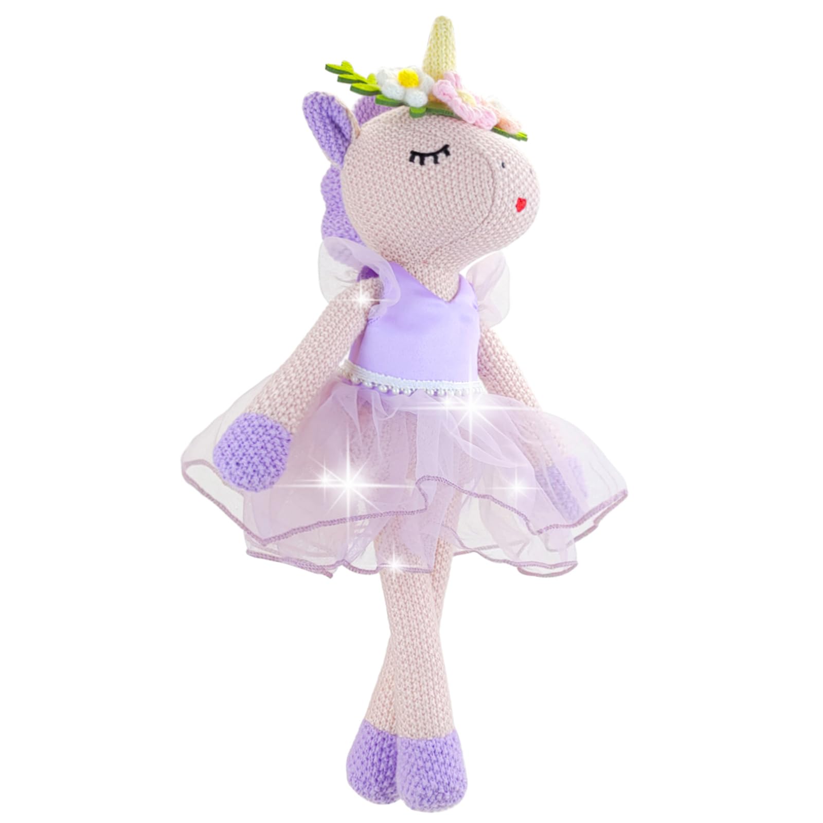 JUSTQUNSEEN Unicorn Plush Stuffed Animal, Toys & Decorations - Kids Binges On Unicorns (Purple)