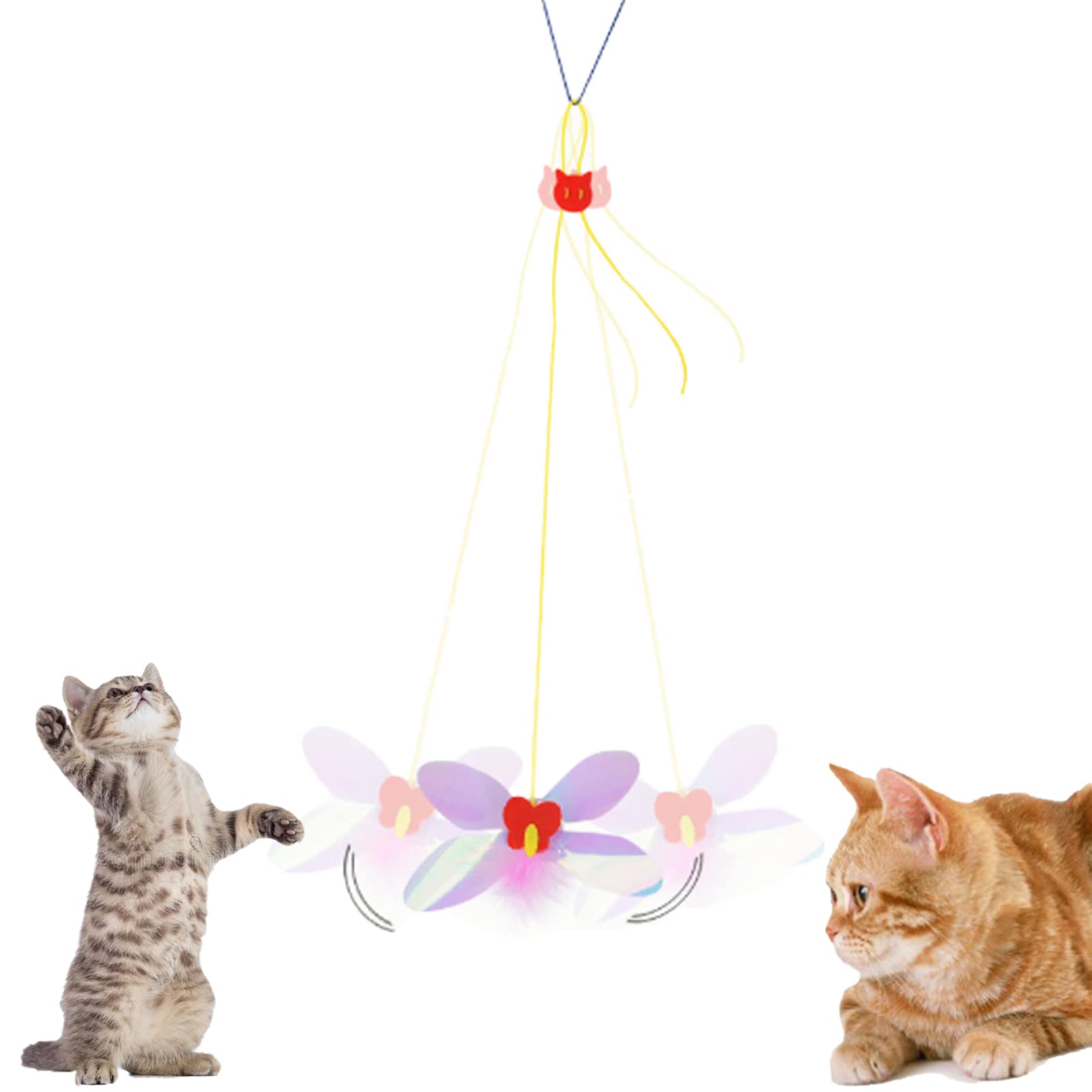 Photo 1 of ISMARTEN Dragonfly Cat Toy - A-Door-Able Teaser & Exerciser for Cats & Kittens, Hanging from Door, Window, Cage
