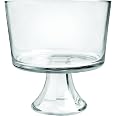 Anchor Hocking Presence Coppa Per Dolci Trifle In Vetro Con Base Rossa - Realizzata Negli USA