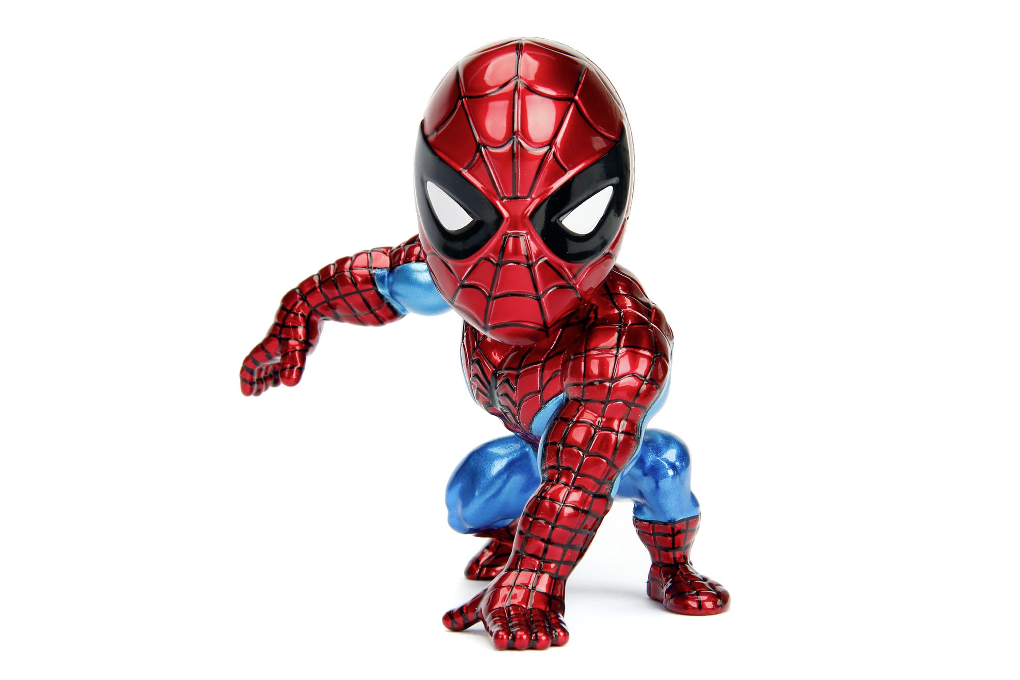 Jada Toys Marvel 4 Inch Classic Spiderman Figure, Red, One Size
