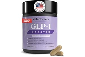 ColonBroom GLP-1 Weight Management Supplement for Women & Men - GLP1 Supports Gut Health, Metabolic Wellness & Appetite Regulation - Vegan, Gluten-Free Diet Fiber Capsules | 60 Count (New Formula)