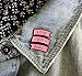 Ectogasm Little But Fierce Feminist Quote Enamel Pin in Pink
