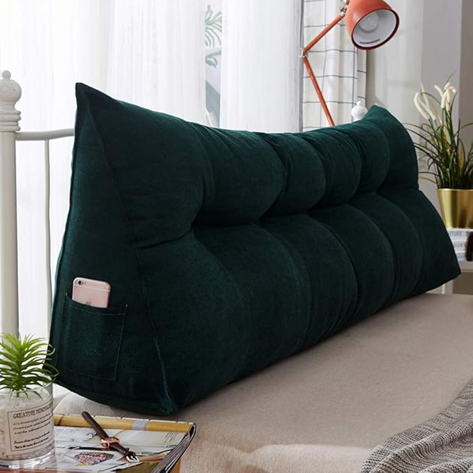 Mesilla de Noche con Respaldo Triangular, nórdico Simple Ventana