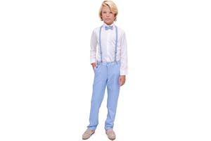 Lilax Boys Formal Slim Fit Boy Pant Set of 4 Pcs, Gentleman Wedding Outfits, Formal Dress Set