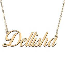 HUAN XUN Customized Custom Simple Any Name Necklace