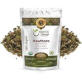 Organic Way Hawthorn Leaf and Flower Cut & Sifted (Crataegus monogyna) - Herbal Tea | European Wild-Harvest | USDA & Kosher Certified | Non GMO & Gluten Free | Origin - Albania (2 Oz)