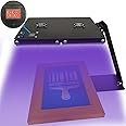 100W LED Exposure Unit for Screen Printing - Foldable Design, 1-999s Adjustable Exposure Time for Screen Printing Plate Making and Cyanotypes