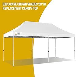 CROWN SHADES 10x20 Canopy Replacement Top - Only