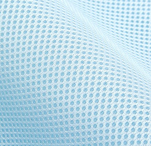 Holoras Baby Mesh Crib Liner Bumper, Nursery Crib Bumper for Standard Cribs, Machine Washable and Adjustable Velcro, 2 Panels, Blue
