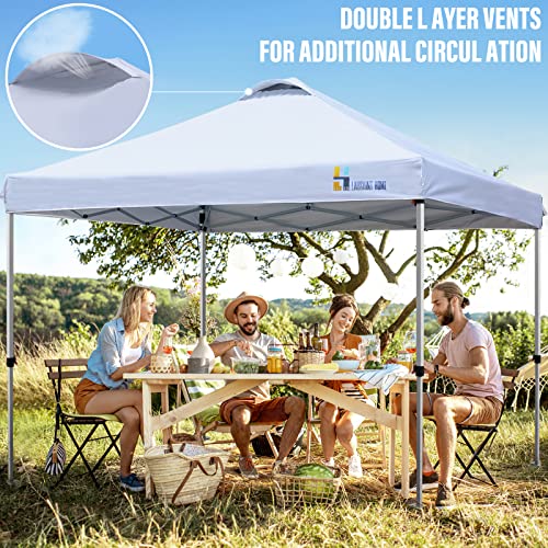 LAUSAINT HOME Pop Up Canopy, Easy Setup Canopy Tents, Portable Folding