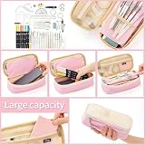 EASTHILL Pencil Case Big Pen Case Linen Cotton 9x20 cm Office College view 3