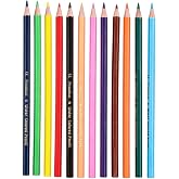 MOPFOL Water Soluble Colored Pencils, 12 Color Set,For Drawing Blending | Dry Or Wet Use, Medium Point, 6.9 in Length,For DIY Crafts,12 Pack