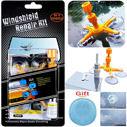 Manelord Auto Windshield Repair Tool, Car Windshield Repair Kit with Windshield Repair Resin for Windshield Chip Repair, Windshield Crack Repair and Glass Repair