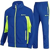 TBMPOY Men's Tracksuits Sweatsuits for Men Sweat Track Suits 2 Piece Casual Athletic Jogging Warm Up Full Zip Sets