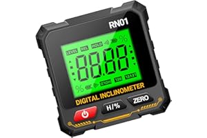 Precisions Leveling Instrument with 360 Display Double Measurement Mode Mount Digital Levels Box Digital Inclinometer