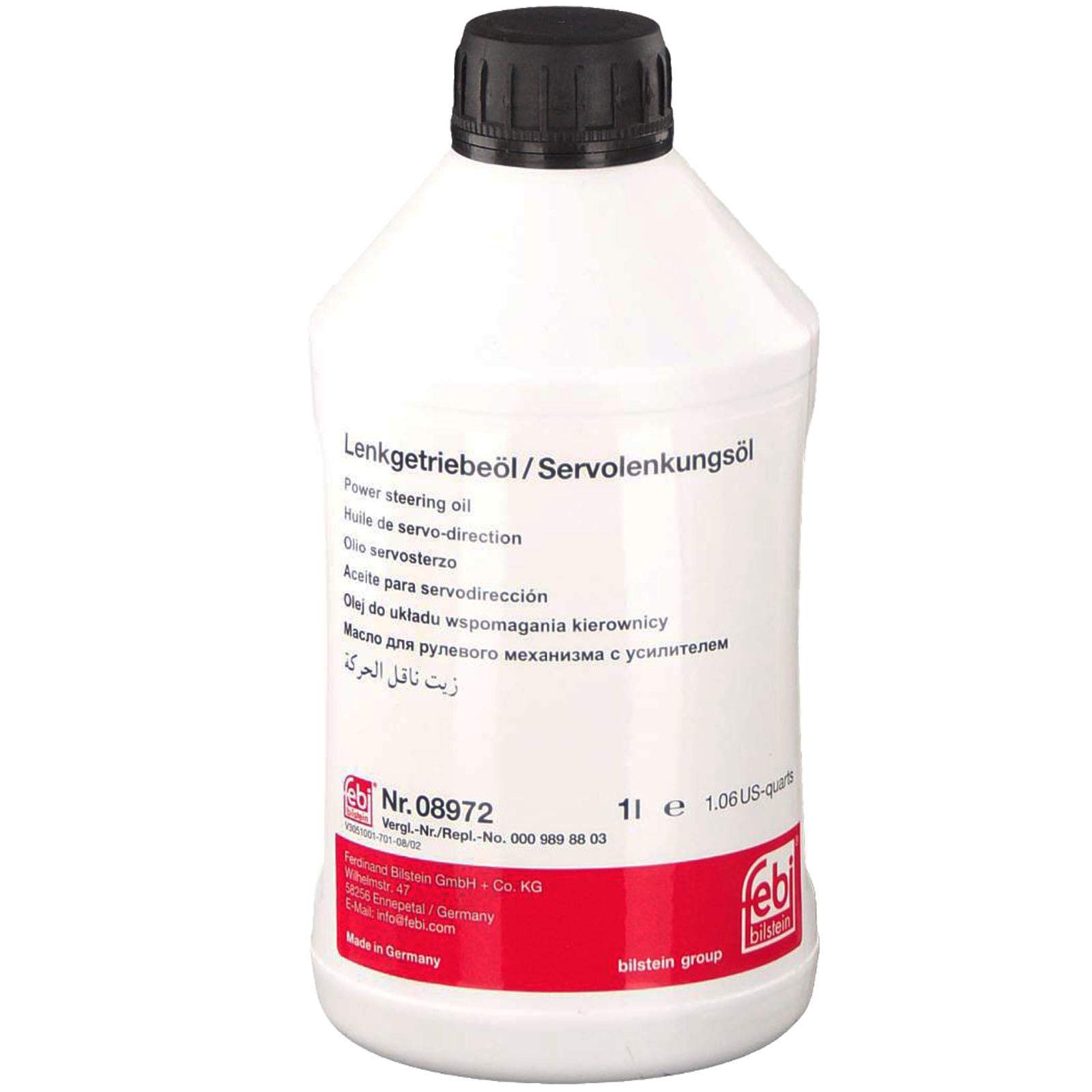 febi bilstein 08972 Power Steering Oil, pack of one, white