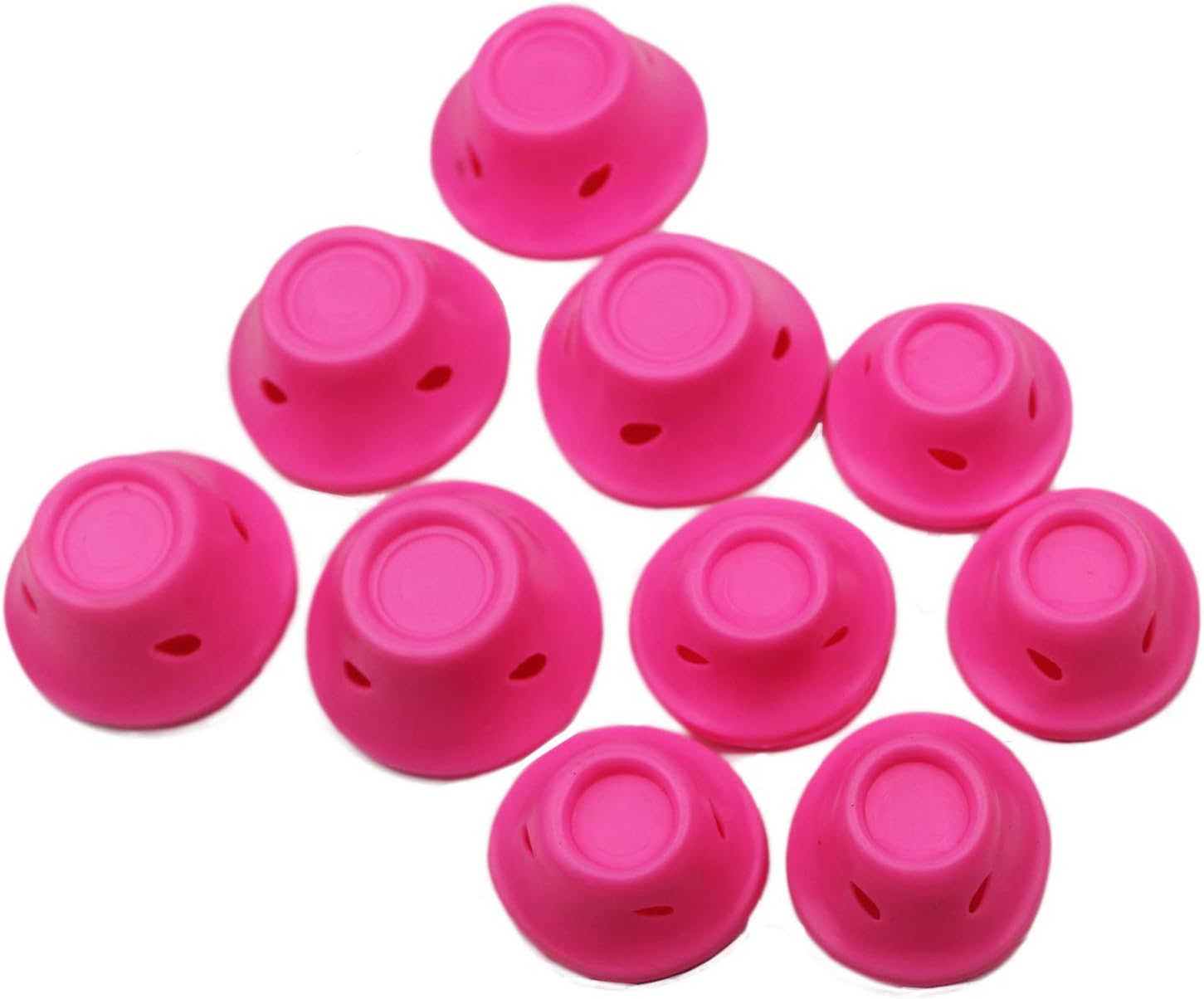 FIGHTART 10pcs Hair Curlers Magic Hair Care Roller No Clip Soft Hair Style Roller