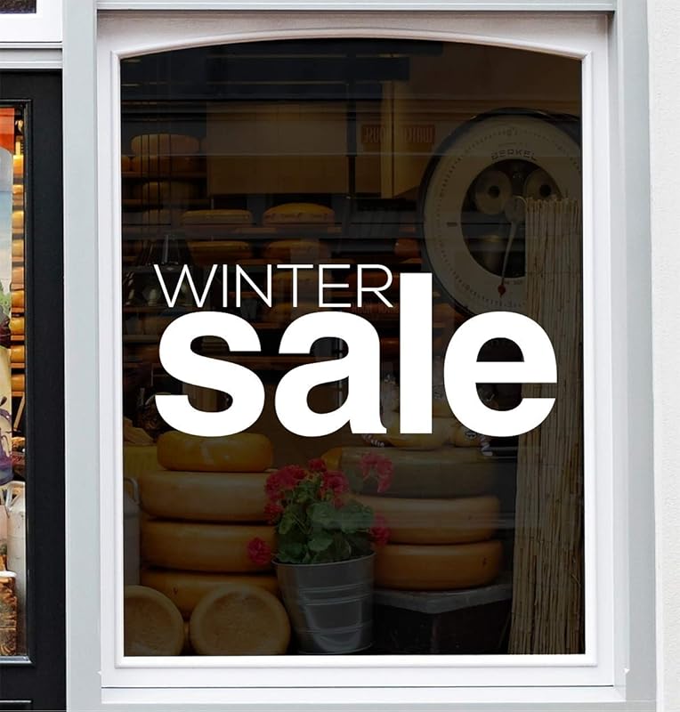 WINTER SALE Shop Window Sticker Retail Display Store Front Vinyl Decal
