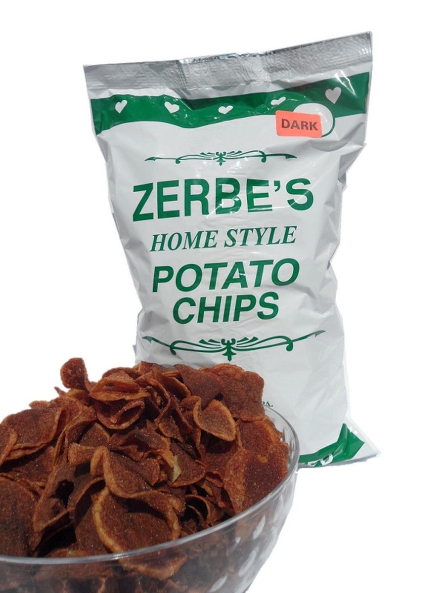 Zerbe's Home Style "Dark" Potato Chips, 16 Oz. Bag