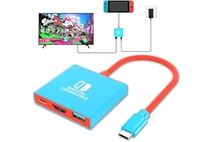 CLOUDREAM Switch TV Adapter for Switch Docking Station,Portable Switch Dock Support 4K/60HZ Switch TV Dock Mode,Switch HDMI Adapter Compatible Switch/Steam Deck/Switch OLED,Nintendo Switch Travel Dock