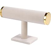 T-Bar Bracelet Display Stand for Selling, Jewelry Storage, Bracelet Holder Stand, Earring, Bangle, Jewelry Business Supplies, Watch holder for Women & Men (Beige + metal lid)