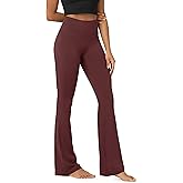ODODOS Women's Powerful Tummy Control Flared Yoga Pants 2.0 High Waist Workout Bootcut Leggings with Inner Pocket- 29" / 31"