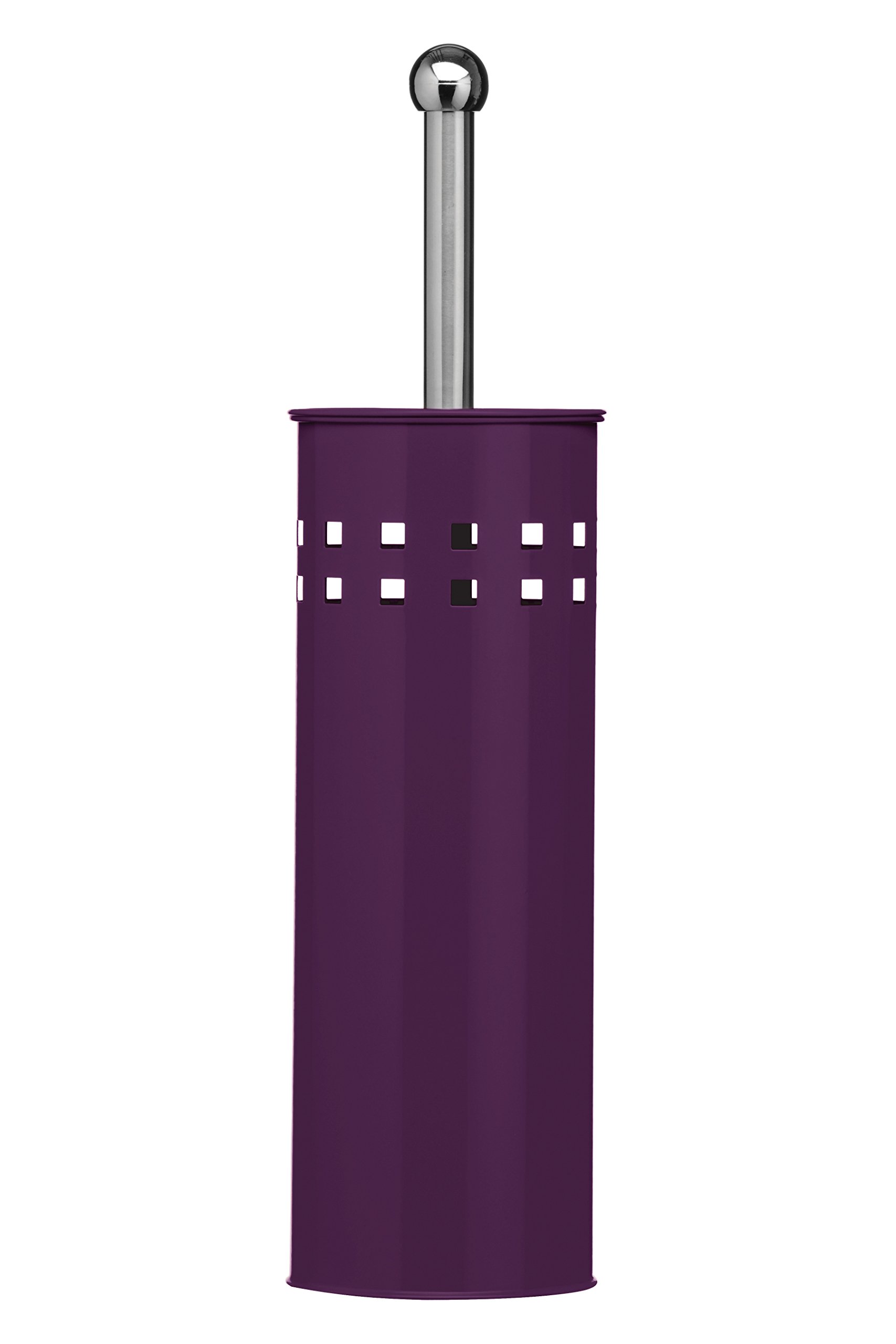 Premier Housewares Toilet Brush and Holder - Purple
