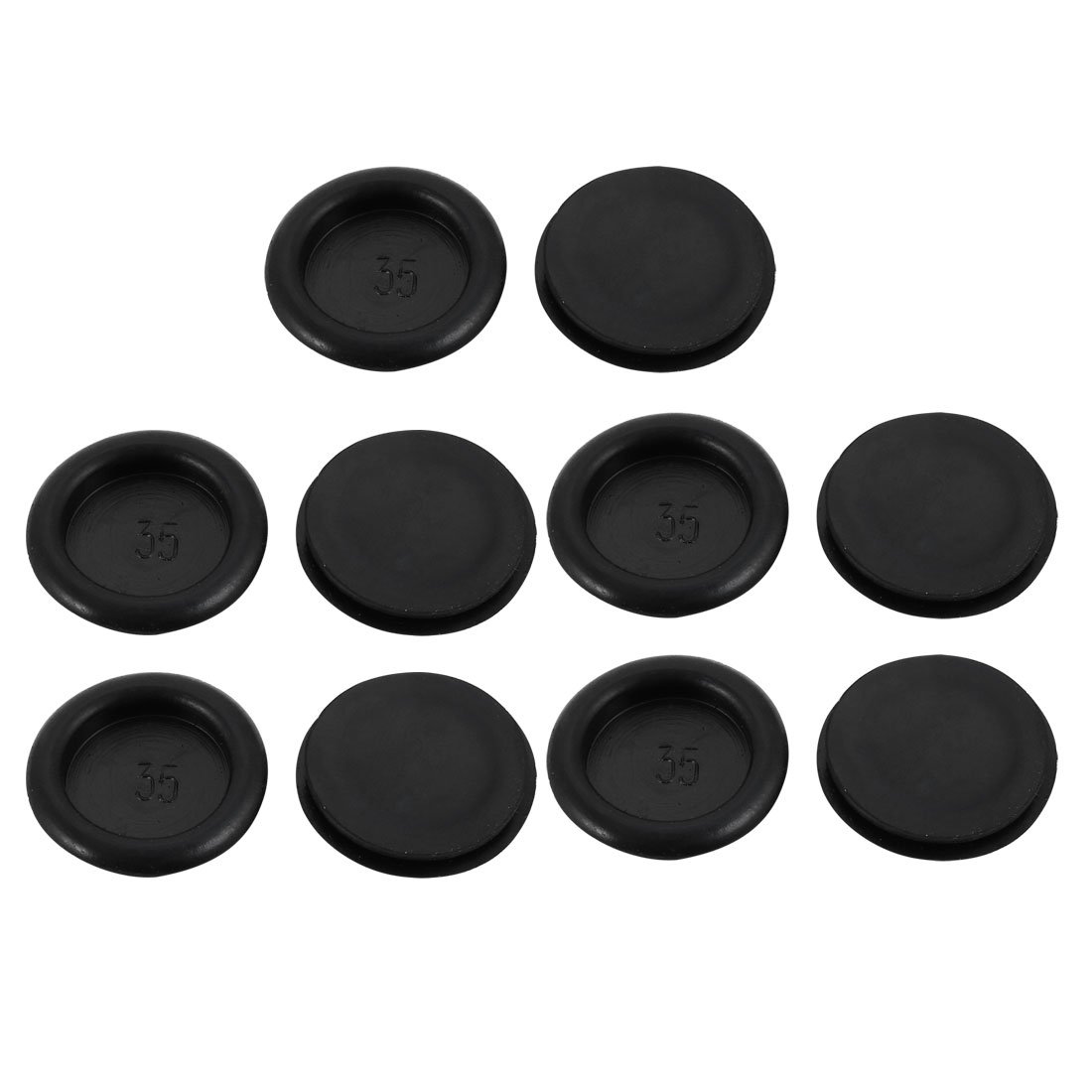sourcingmap 10Pcs 35mm Drill Hole Diameter Electrical Rubber Wire Protection Grommet Gasket