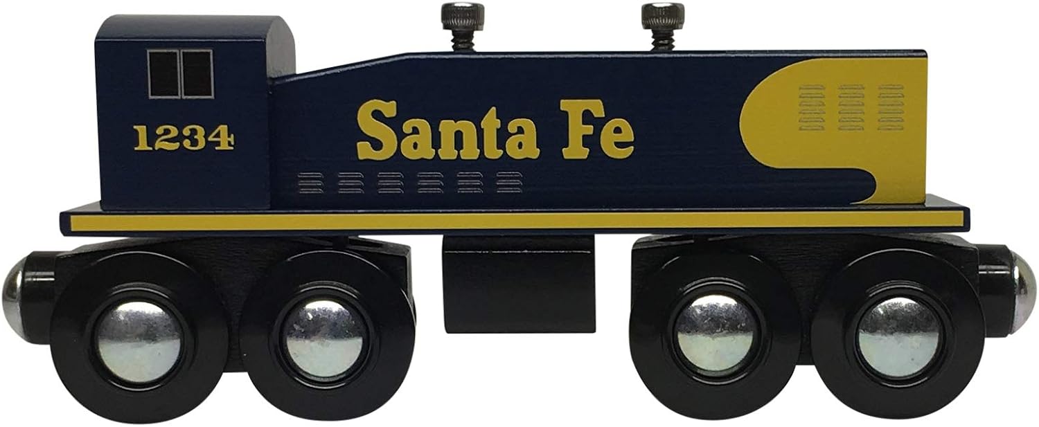Santa Fe Diesel Switcher Engine Wooden Train Choo Choo Track & Toy Co