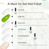 JODSONE Nail Dehydrator Primer Base Coat Top Coat Kit 4x10ml Glossy Quick Dry view 7