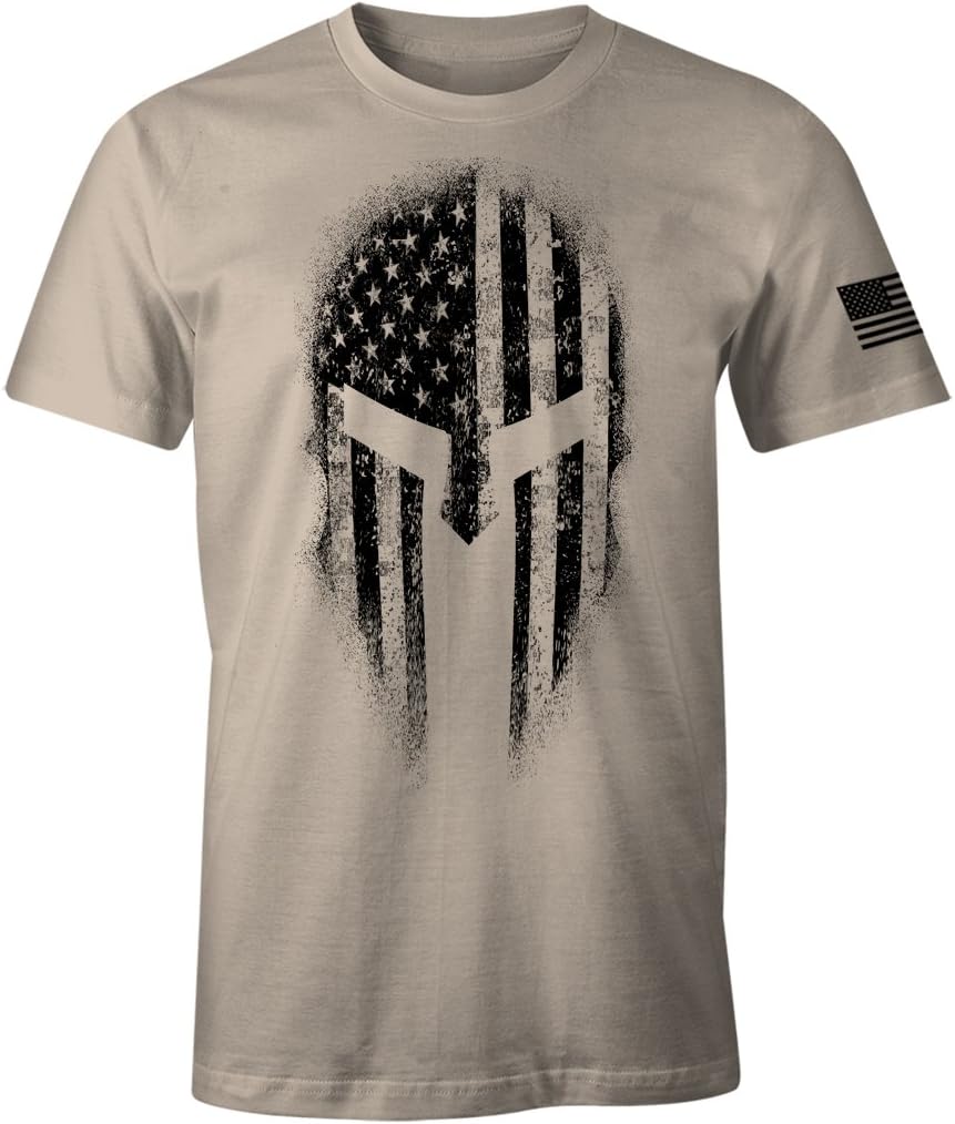 USA American Spartan Molon Labe Patriotic Men's T Shirt
