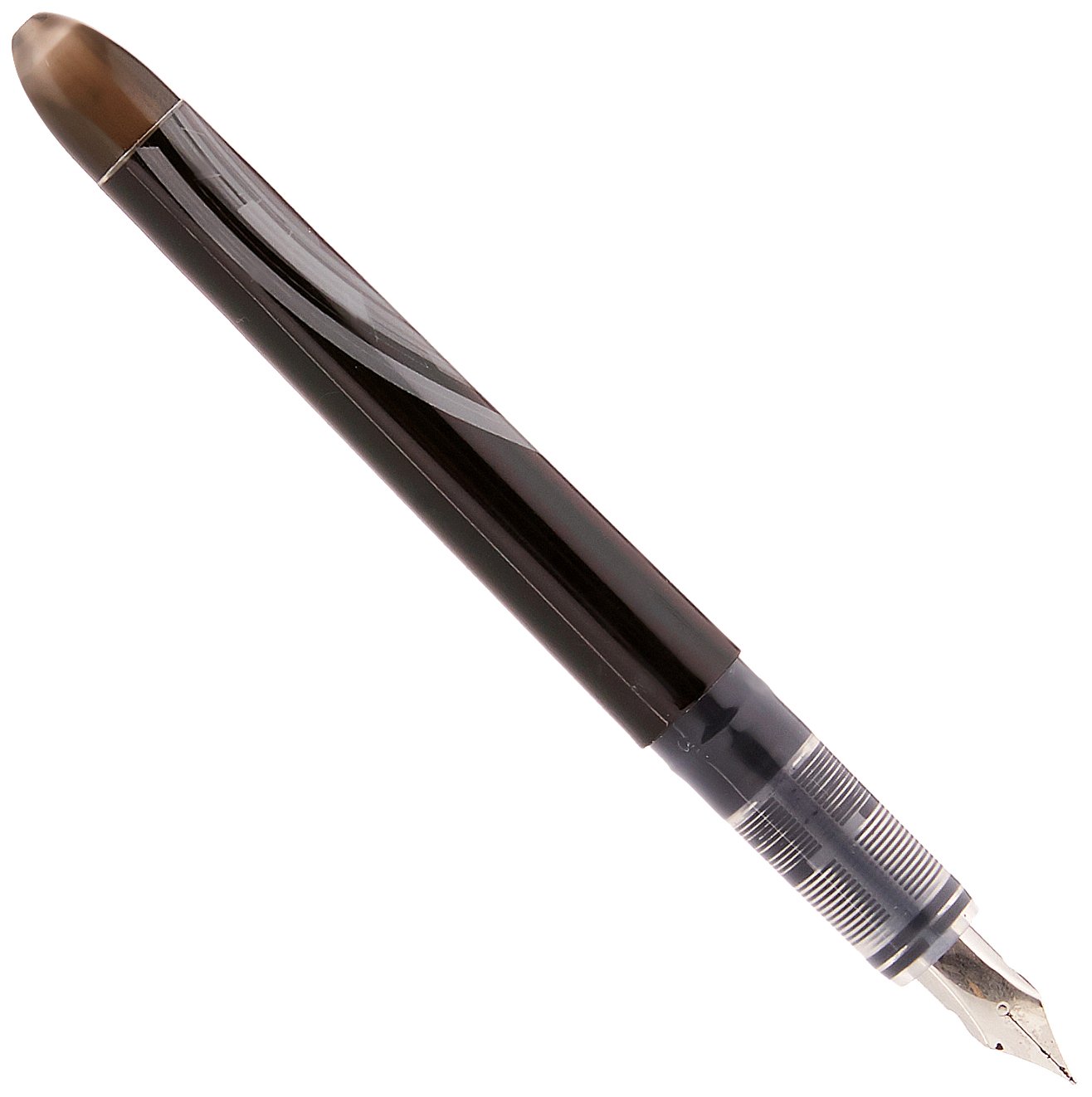 Zebra Fountain Pen, Black, Medium Nib, Non,Scratch, Disposable Stainless Steel Nib, Pack of 12