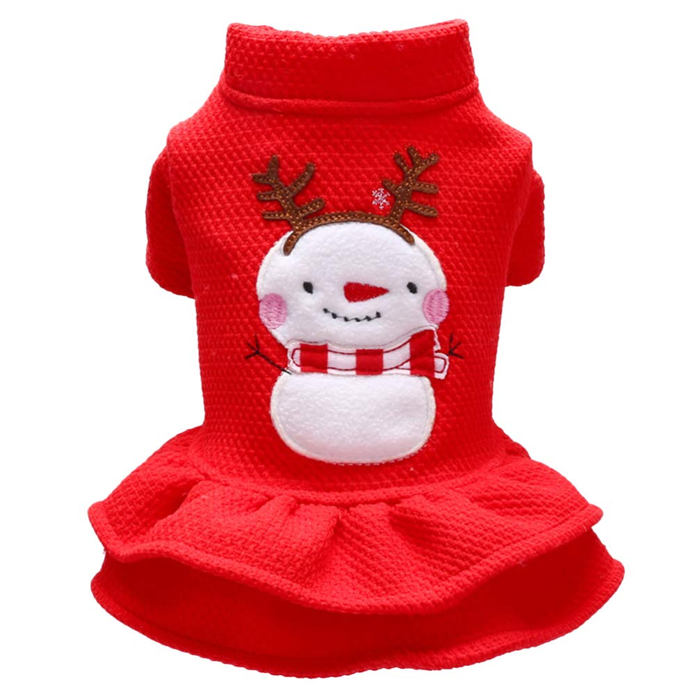 Pet Christmas Coat Dog Cat Santa Claus Suit Xmas Skirts Dog Coat Costumes Dress Up Apparel Outfit Size XL