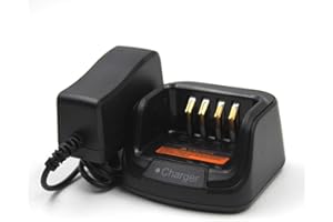 ELXJAR (2-Pack) CH10A07 Battery Charger Compatible for Hytera PD782 PD502 PD505 PD562 PD565 PD580 PD602 PD605 PD662 PD665 PD685 PD702 PD705 PD785 PD755 PT580H BL2503 BL2502 BL2006 BL2008 Two Way Radio
