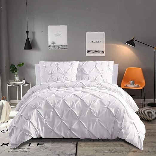 Amazon Com Vailge 3 Piece Luxurious Pinch Pleat Comforter Set All
