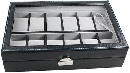 MR Caja - Vitrina Guarda Relojes para 12 Gama Polipiel: Amazon.es: Hogar