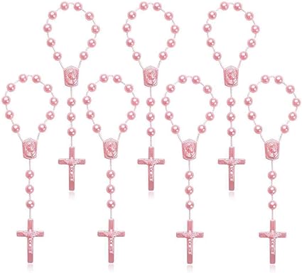christening rosary beads