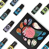 Everyday 100% Pure Essential Oil Gift Set-12/10 ml(Breathe Easier, Cleaning, Frankincense, Fighting Five, Lavender, Lemon, Muscle Relief, Peppermint, Purify, Stress Relief, Tea Tree, Uplift)