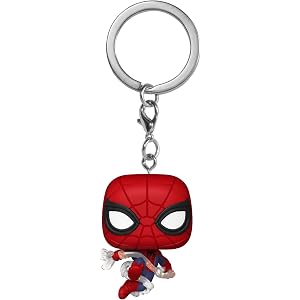Funko Pop! Keychain: Spider-Man: Brand New Day - Spider-Man Novelty Keyring - Collectable Mini Figure - Stocking Filler - Gif